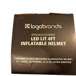 Logobrands LED Lit Inflatable Helmet New - Just Took Out for Photos